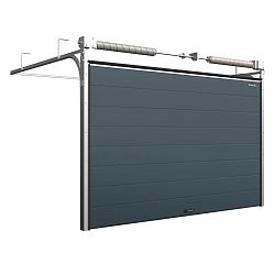 Cекционные ворота 3700х2200 мм антрацитовые DoorHan RSD02