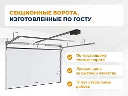 Cекционные ворота 3700х2200 мм коричнево-красные DoorHan RSD02