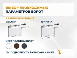 Cекционные ворота 3900х2300 мм белые DoorHan RSD02